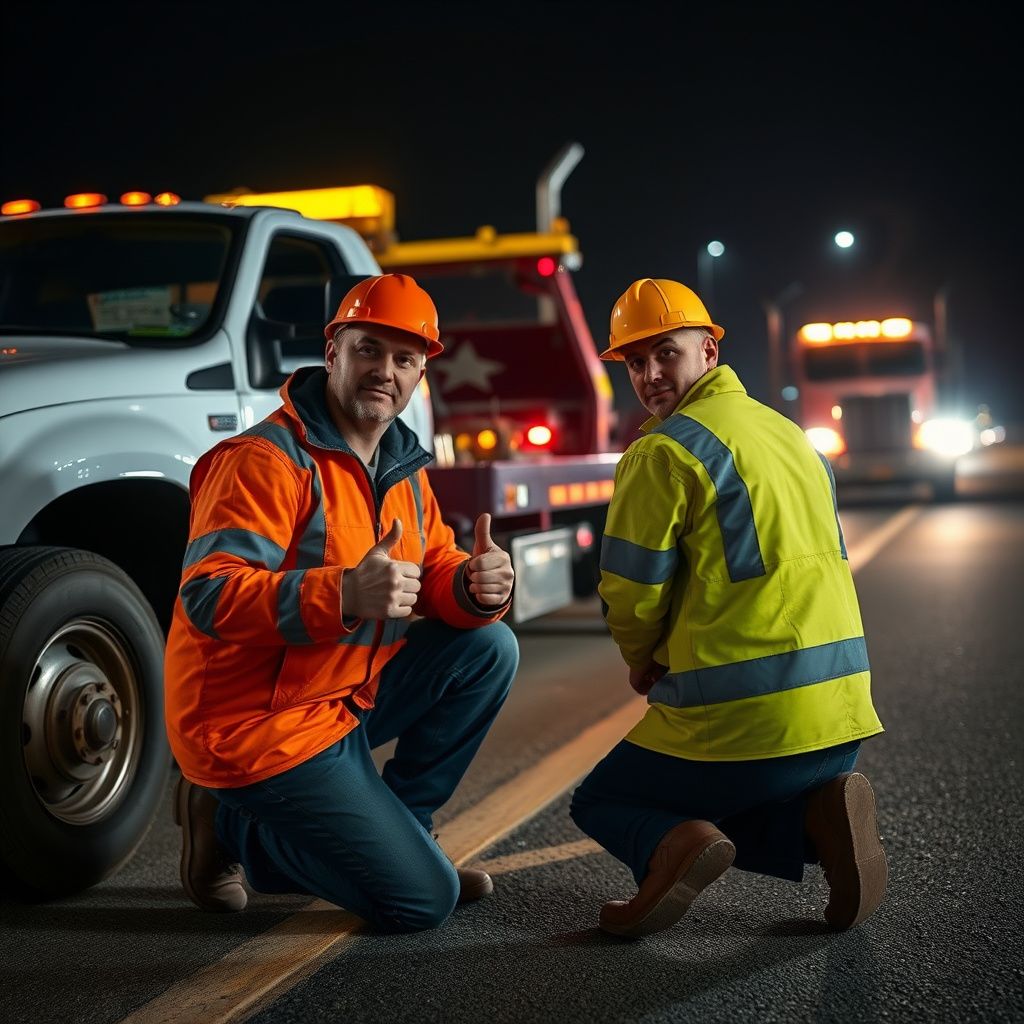 A Snappy Towing technician safely securing a vehicle onto a flatbed tow truck on a suburban street in Gardner, Kansas.